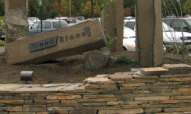 Wood Stone Slide | Bellingham | Hardscaping | Landscaping | Borrowed Ground