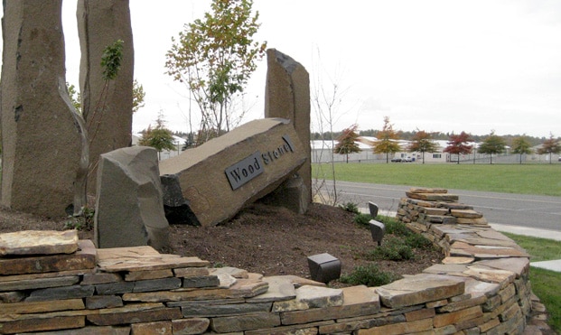 Wood Stone Slide | Bellingham | Hardscaping | Landscaping | Borrowed Ground