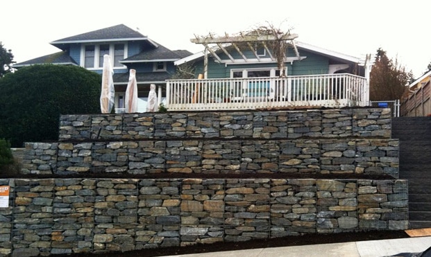 Gabion | Bellingham | Hardscaping | Landscaping | Borrowed Ground